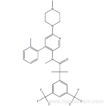 2-[3,5-bis(trifluoromethyl)phenyl]-N,2-dimethyl-N-[4-(2-methylphenyl)-6-(4-methylpiperazin-1-yl)pyridin-3-yl]propanamide CAS 290297-26-6